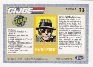 Impel G.I. Joe Series 1 Base Card 73 Pathfinder
