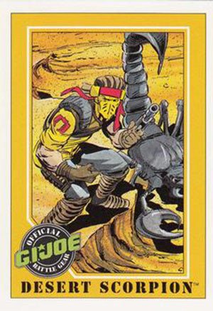 Impel G.I. Joe Series 1 Base Card 75 Desert Scorpion