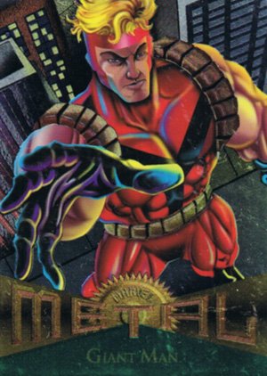 Fleer Marvel Metal Base Card 12 Giant Man