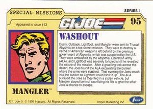 Impel G.I. Joe Series 1 Base Card 95 Washout