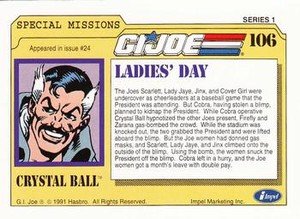 Impel G.I. Joe Series 1 Base Card 106 Ladies' Day