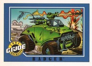 Impel G.I. Joe Series 1 Base Card 111 Badger