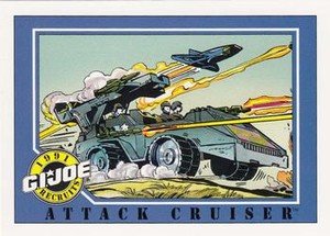 Impel G.I. Joe Series 1 Base Card 113 Attack Cruiser