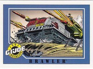 Impel G.I. Joe Series 1 Base Card 115 Brawler