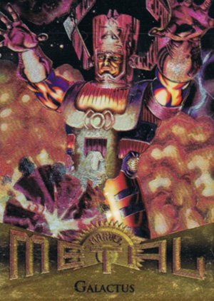 Fleer Marvel Metal Base Card 16 Galactus