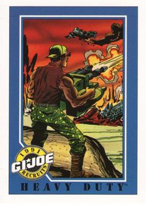 Impel G.I. Joe Series 1 Base Card 125 Heavy Duty