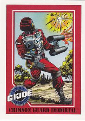 Impel G.I. Joe Series 1 Base Card 126 Crimson Guard Immortal