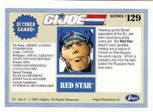 Impel G.I. Joe Series 1 Base Card 129 Red Star