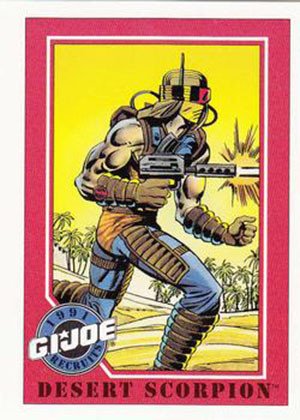 Impel G.I. Joe Series 1 Base Card 130 Desert Scorpion