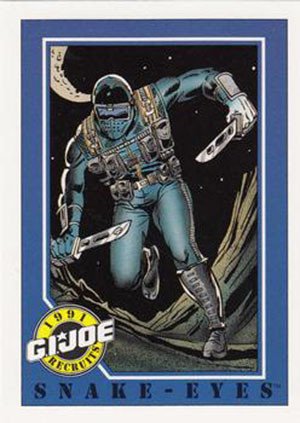 Impel G.I. Joe Series 1 Base Card 135 Snake-Eyes
