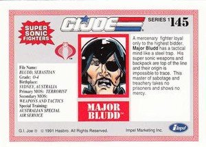 Impel G.I. Joe Series 1 Base Card 145 Major Bludd