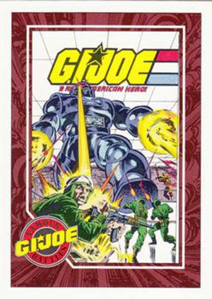 Impel G.I. Joe Series 1 Base Card 152 Battle of Cobra Robot in Pit I
