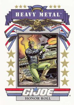 Impel G.I. Joe Series 1 Base Card 185 Heavy Metal