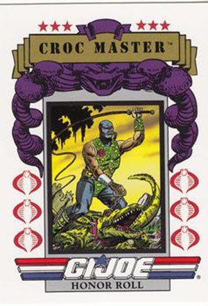 Impel G.I. Joe Series 1 Base Card 196 Croc Master