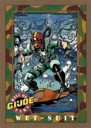 Impel G.I. Joe: Gold Border Hall of Fame Base Card 12 Wet-Suit