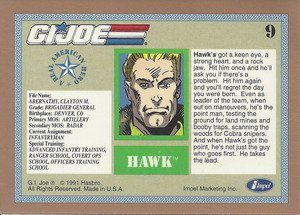 Impel G.I. Joe Gold Border Hall of Fame Base Card 9 