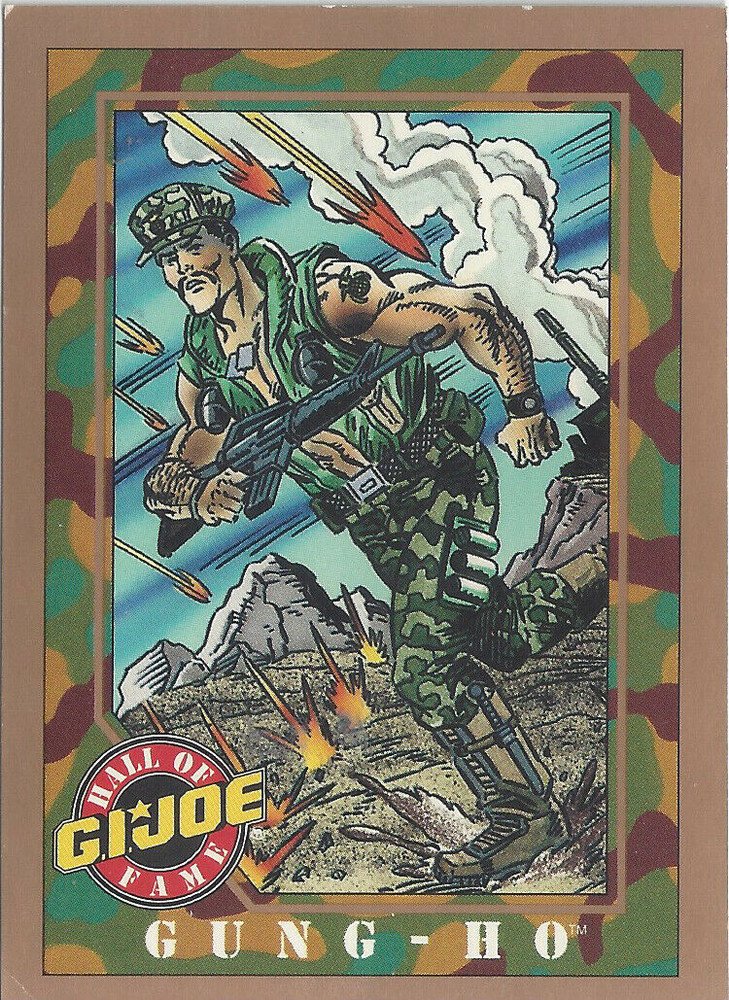 Impel G.I. Joe: Gold Border Hall of Fame Base Card 5 Gung-Ho