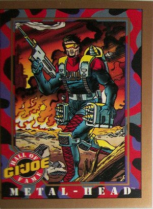 Impel G.I. Joe: Gold Border Hall of Fame Base Card 14 Metal Head