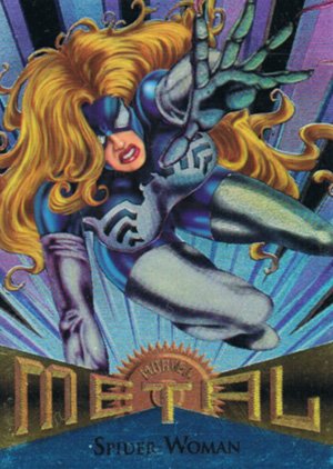 Fleer Marvel Metal Base Card 26 Spider-Woman
