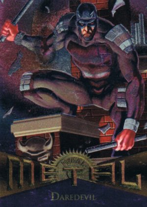 Fleer Marvel Metal Base Card 28 Daredevil