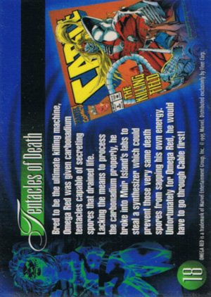 Fleer Marvel Annual Flair '95 Base Card 18 Omega Red