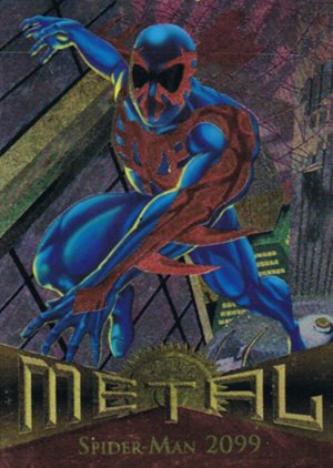 Fleer Marvel Metal Base Card 53 Spider-Man 2099