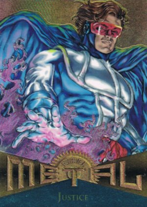 Fleer Marvel Metal Base Card 64 Justice