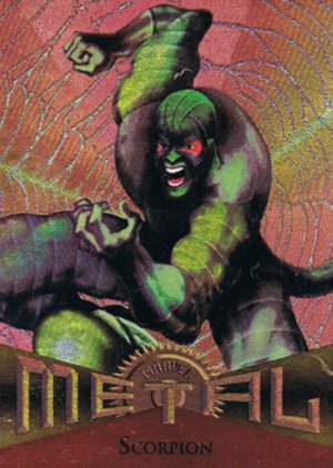 Fleer Marvel Metal Base Card 76 Scorpion