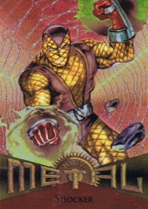 Fleer Marvel Metal Base Card 77 Shocker