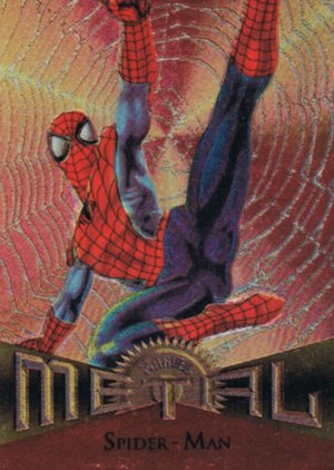 Fleer Marvel Metal Base Card 78 Spider-Man