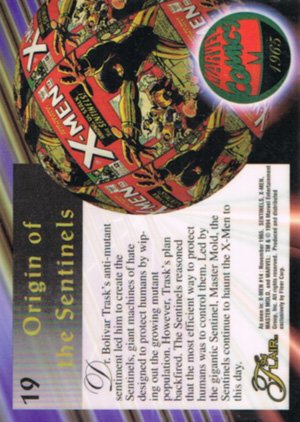 Fleer Marvel Annual Flair '94 Base Card 19 Sentinels