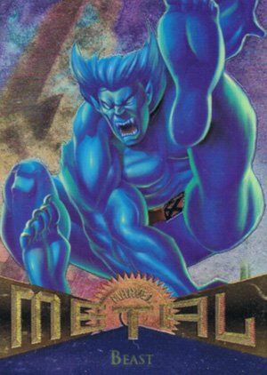 Fleer Marvel Metal Base Card 85 Beast