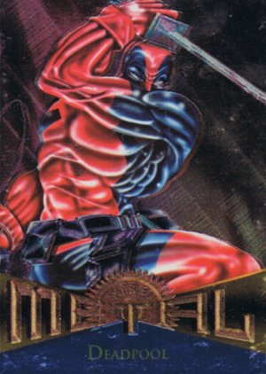Fleer Marvel Metal Base Card 92 Deadpool