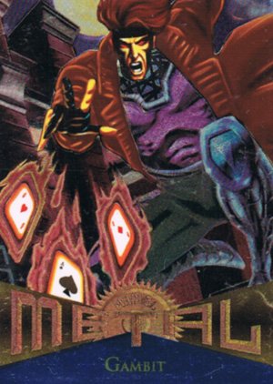 Fleer Marvel Metal Base Card 94 Gambit