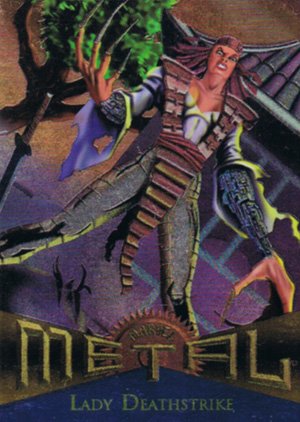 Fleer Marvel Metal Base Card 100 Lady Deathstrike