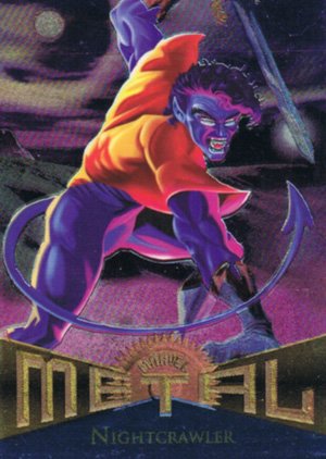 Fleer Marvel Metal Base Card 108 Nightcrawler