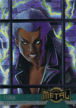 Fleer Marvel Metal Base Card 135 Storm: The Thief