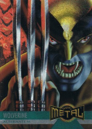 Fleer Marvel Metal Base Card 137 Wolverine Becomes Lord of the Vampires