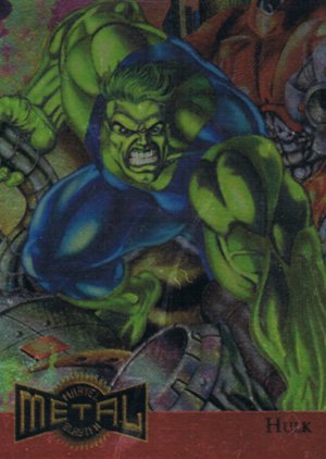 Fleer Marvel Metal Metal Blasters 5 Hulk