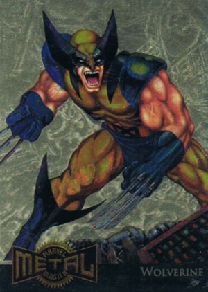 Fleer Marvel Metal Gold Blasters 18 Wolverine