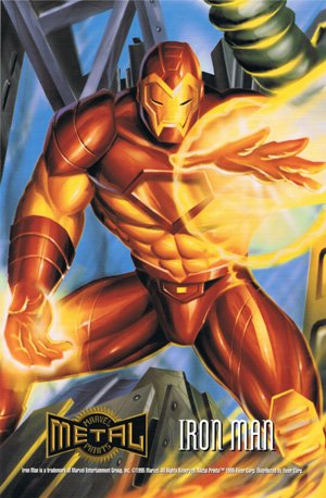 Fleer Marvel Metal Metal Prints 4 Iron Man