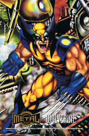 Fleer Marvel Metal Metal Prints 10 Wolverine