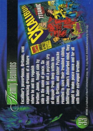 Fleer Marvel Annual Flair '95 Base Card 33 Britanic