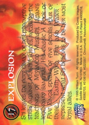 Comic Images Shi All Chromium Base Card 17 Explosion