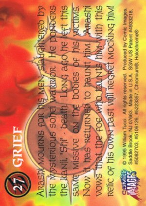 Comic Images Shi All Chromium Base Card 27 Grief