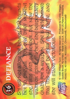 Comic Images Shi All Chromium Base Card 36 Defiance