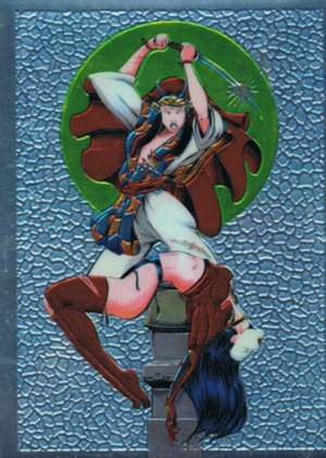Comic Images Shi All Chromium Base Card 56 Tomoe Triumphant