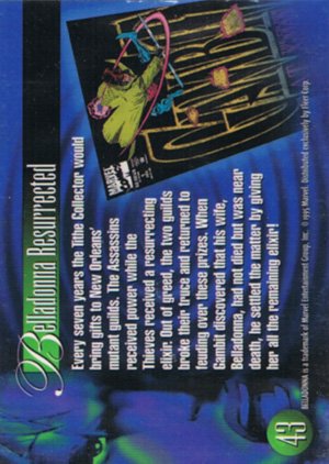 Fleer Marvel Annual Flair '95 Base Card 43 Belladonna