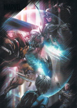 Rittenhouse Archives Marvel Heroes and Villains Base Card 25 X-Force vs. Stryfe