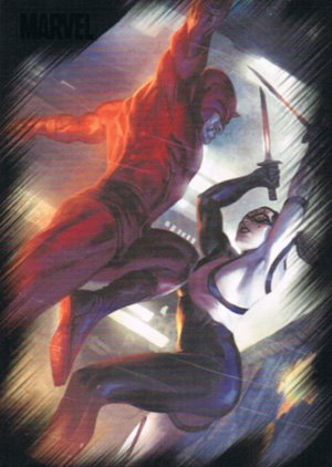 Rittenhouse Archives Marvel Heroes and Villains Base Card 29 Daredevil vs. Lady Bullseye